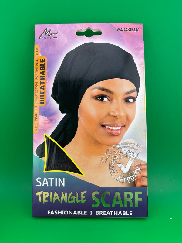 Murray Scarf Satin Triangle M2153BLK