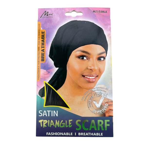 Murray Scarf Satin Triangle M2153BLK