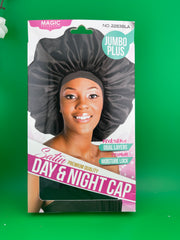 Magic Collection Satin Jumbo Plus Day And Night Cap 2283BLA