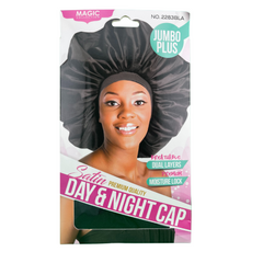 Magic Collection Satin Jumbo Plus Day And Night Cap 2283BLA