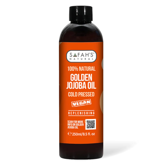 SAFAH NATURALS - GOLDEN JOJOBA OIL - REPLENISHING - VEGAN - 250mL