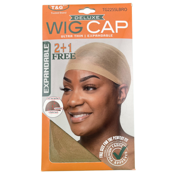T&G Wig Cap Light Brown (2+1)