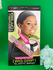 Magic Collection Comfortable Wig Grip Elastic Band Fits Heads Up To 24'' Circumference 2 pieces