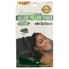T & G Satin Premium Deluxe Pillow Cover With Zip Clousers Breathable Dual Layers