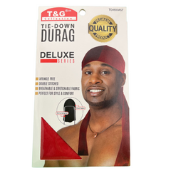 T&G Tie-Down Durag Deluxe Red