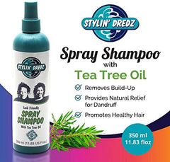 STYLIN DREDZ' - SPRAY SHAMPOO with TEA TREE OIL - 350mL
