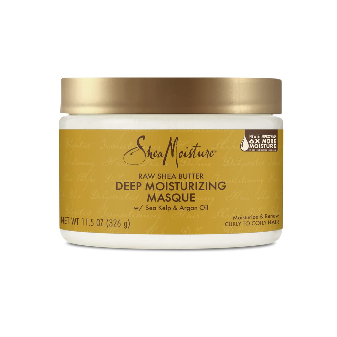 SHEA MOISTURE - DEEP MOISTURIZING MASQUE with RAW SHEA BUTTER, SEA KELP & ARGAN OIL - 11.5Oz