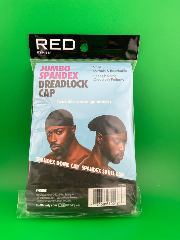 Red By Kiss jumboo Spandex Dreadlock Cap Black