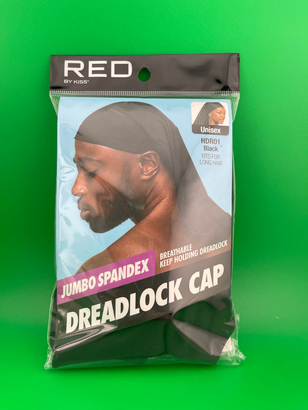 Red By Kiss Jumboo Spandex DreadLock Cap Black