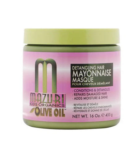 MAZURI - KID ORGANICS OLIVE OIL DETANGLING HAIR MASQUE  - 16Oz