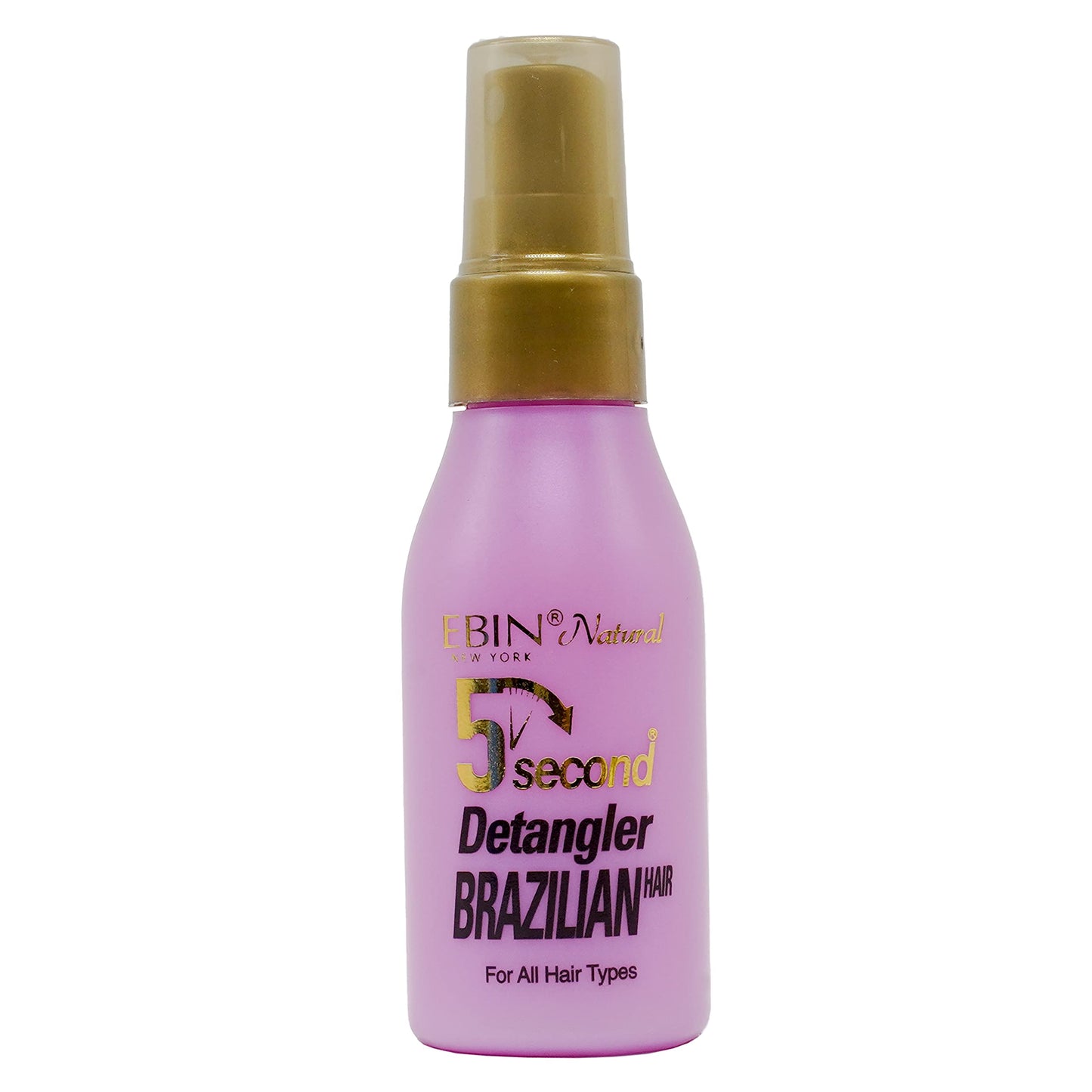 EBIN - 5 SECOND DETANGLER for BRAZILIAN HAIR & ALL HAIR TYPES with ARGAN OIL - 60mL