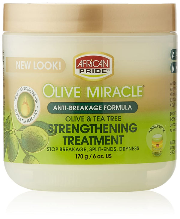 AFRICAN PRIDE - OLIVE MIRACLE STREGTHENING TREATMENT - 6Oz