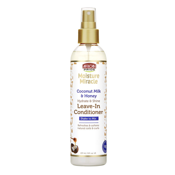 AFRICAN PRIDE - LEAVE-IN CONDITIONER with COCONUT MILK & HONEY - 8Oz