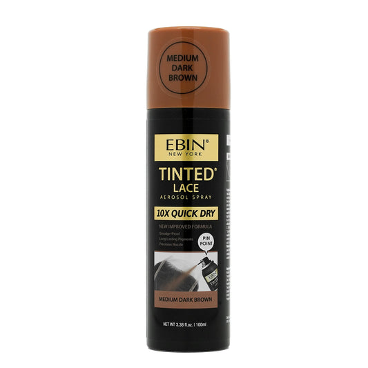 EBIN - TINTED LACE SPRAY - MEDIUM DARK BROWN - 100mL