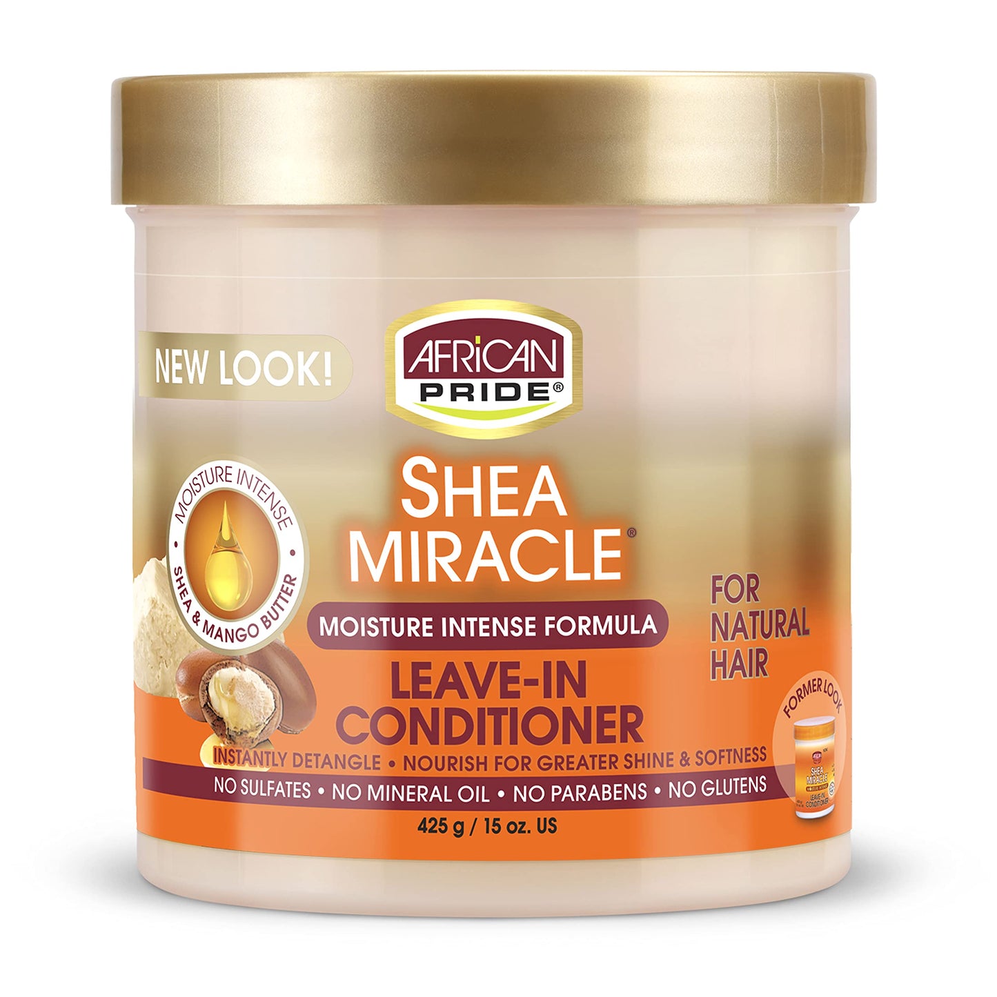 AFRUCAN PRIDE - SHEA MIRACLE LEAVE-IN CONDITIONER - 15Oz