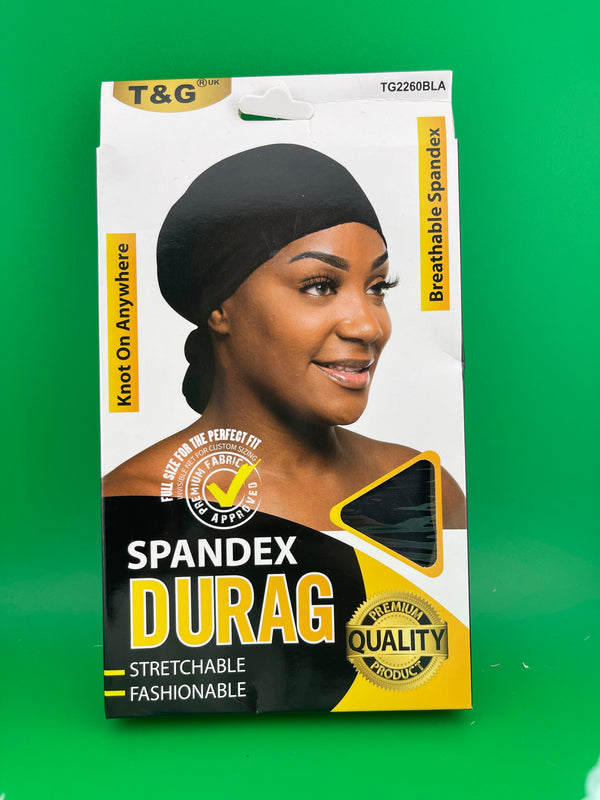 T&G Lady Spandex Durag Black