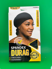 T&G Lady Spandex Durag Black