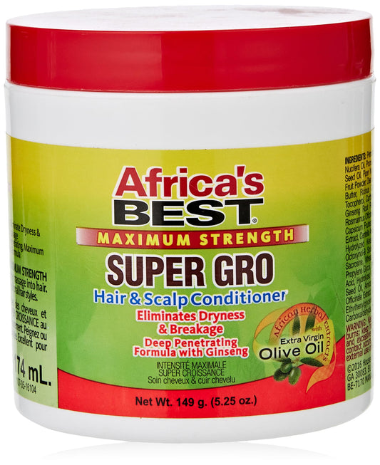 AFRICA's BEST - SUPER GRO MAXIMUM STRENGTH - 5.25Oz