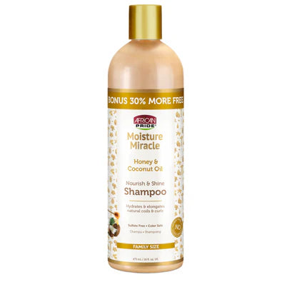 AFRICAN PRIDE - SHAMPOO with HONEY & COCONUT OIL - 16Oz