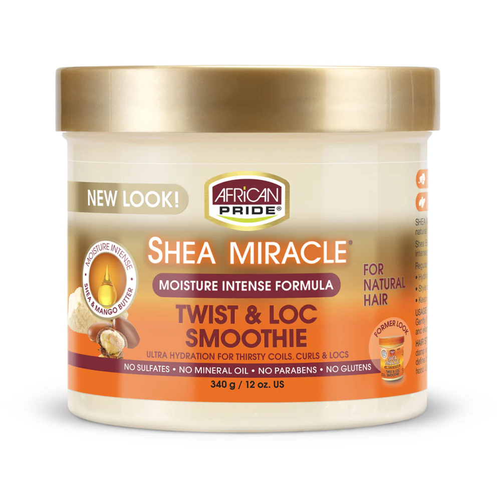 AFRICAN PRIDE - SHEA MIRACLE TWSIT & LOC SMOOTHIE - 12Oz