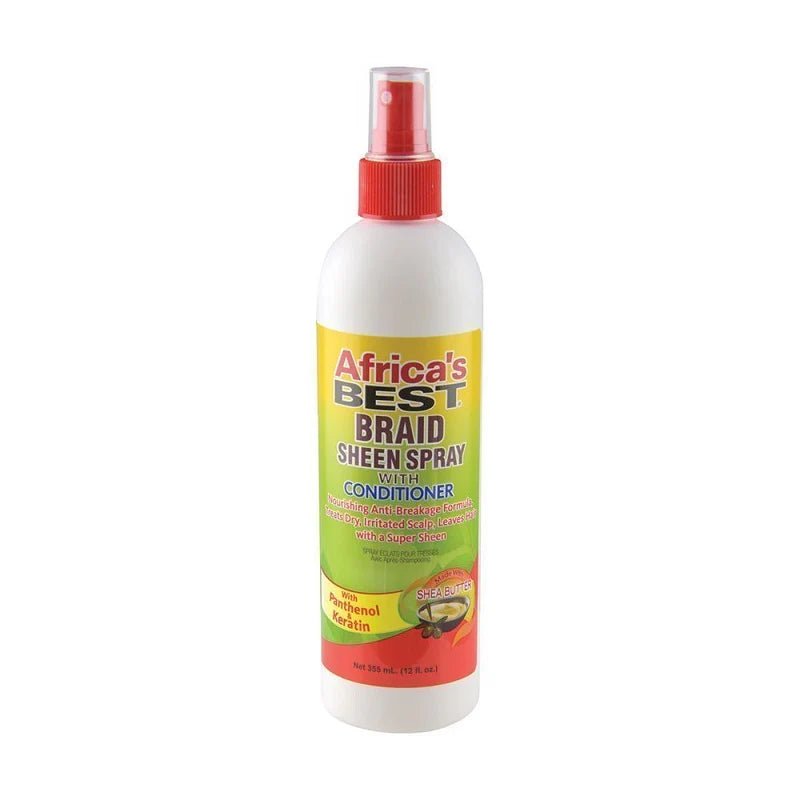 AFRICA's BEST - BRAID SHEEN SPRAY with CONDITIONER - 12Oz