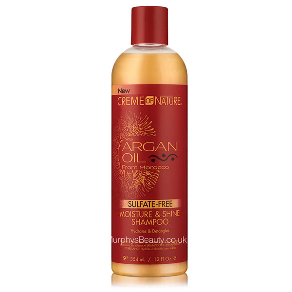 CREME OF NATURE - SULFATE FREE MOISTURE & SHINE SHAMPOO - 12Oz