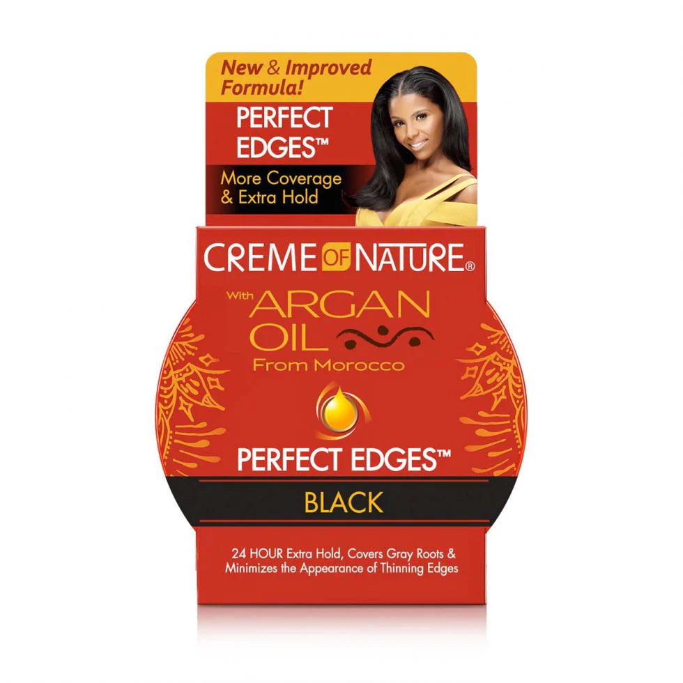 CREME OF NATURE - PERFECT EDGES - BLACK - 2.25Oz