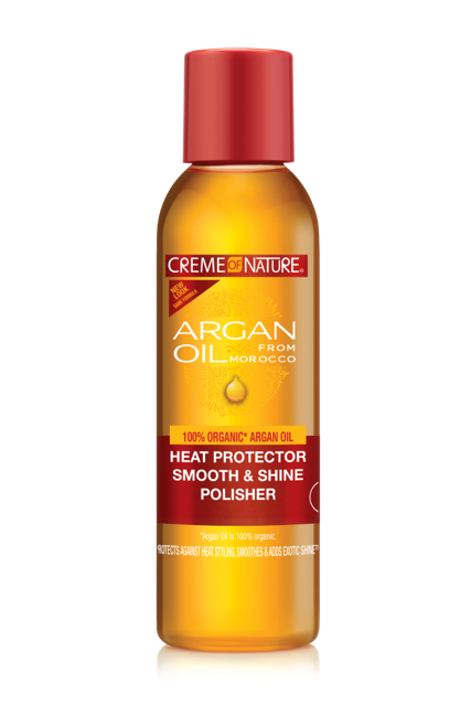 CREME OF NATURE - HEAT PROTECTOR SMOOTH & SHINE POLISHER - 4Oz