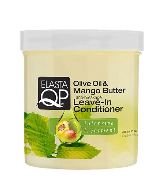 ELASTA QP - LEAVE-IN CONDITIONER with OLIVE OIL & MANGO BUTTER - 15Oz