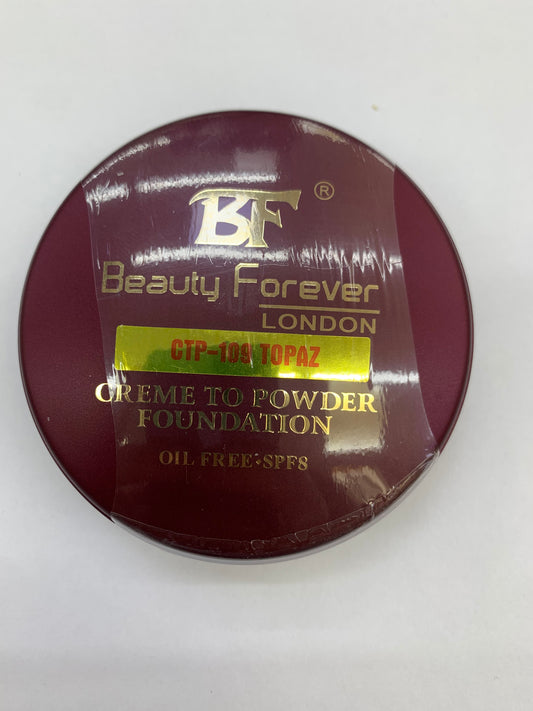 BEAUTY FOREVER LONDON - CTP-109 TOPAZ - CREME TO POWDER FOUNDATION - 11G