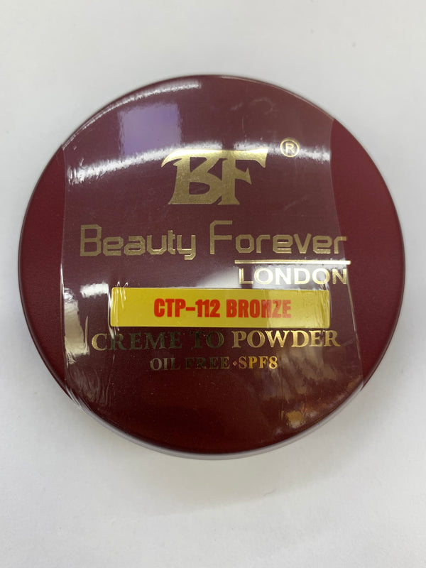 BEAUTY FOREVER LONDON - CTP-112 BRONZE - CREME TO POWDER FOUNDATION - 11G