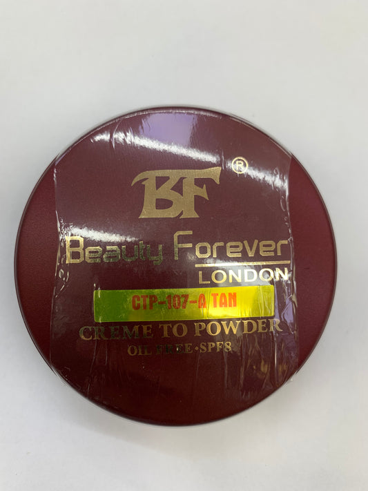 BEAUTY FOREVER LONDON - CTP-107-A TAN - CREME TO POWDER FOUNDATION - 11G