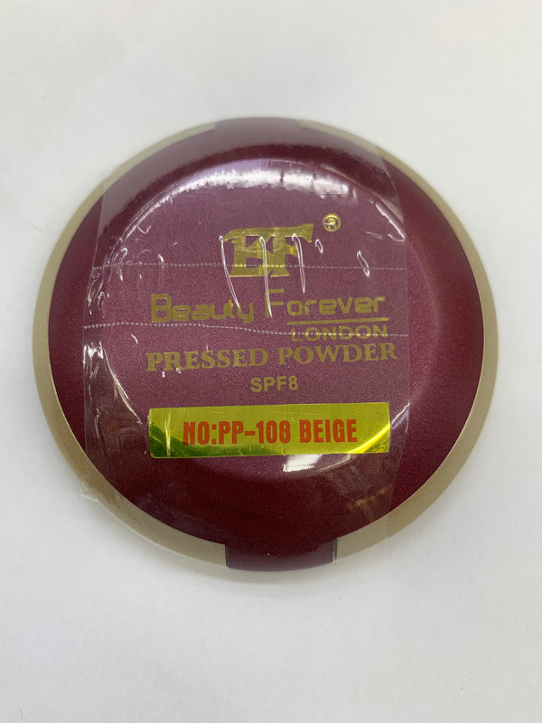 BEAUTY FOREVER LONDON - PP-108 BEIGE - PRESSED POWDER  - 11G