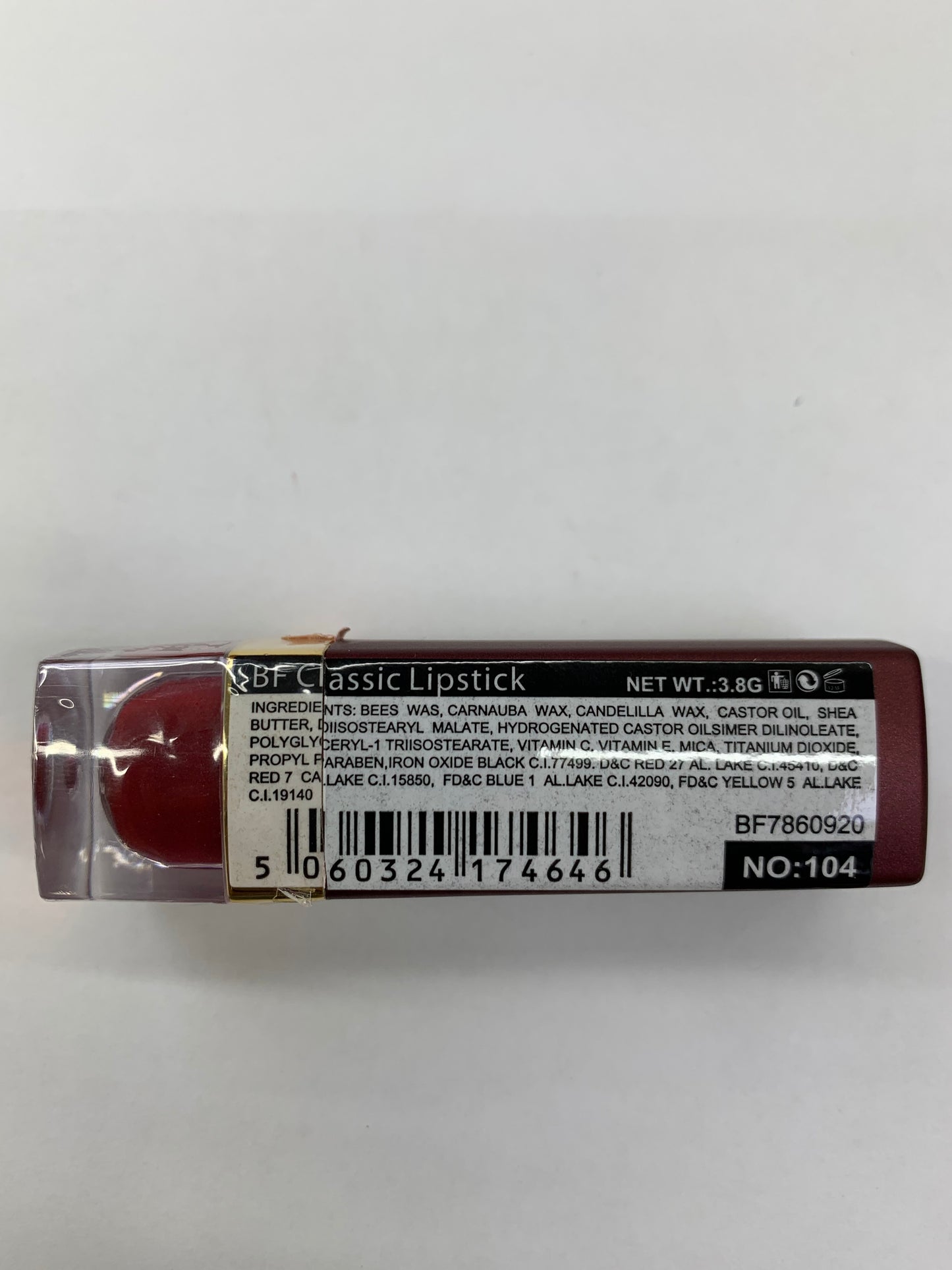 BEAUTY FOREVER LONDON - COL#104 - LIPSTICK - 4G