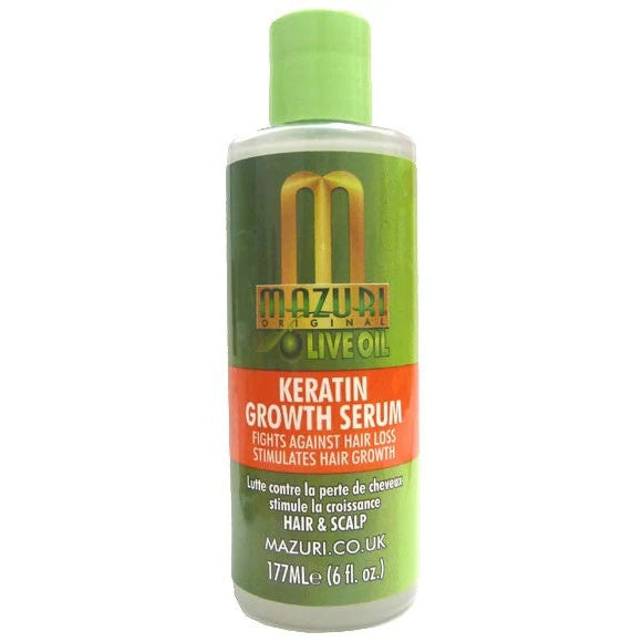 MAZURI - KERATIN GROWTH SERUM with OLIVE OIL - 6Oz
