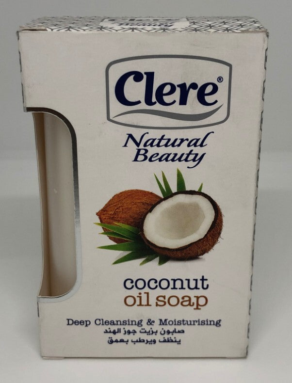 Clere coconut oil soap - Deep cleansing & Moisturizing 150g