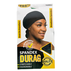 T&G Lady Spandex Durag Black