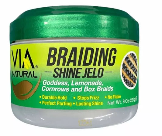 VIA NATURALS - BRAIDING SHINE JELO - 8Oz