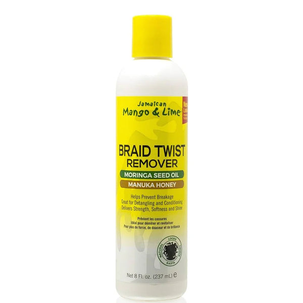 JAMAICAN MANGO & LIME - BRAID TWIST REMOVER with MORINGA SEED OIL & MANUKA HONEY - 8Oz