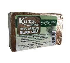 KUZA - 100% AFRICAN BLACK SOAP - WITH SHEA BUTTER - 114 G