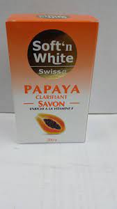 SOFT - N - WHITE - PAPAYA CLARIFIANT SAVON - 200 G