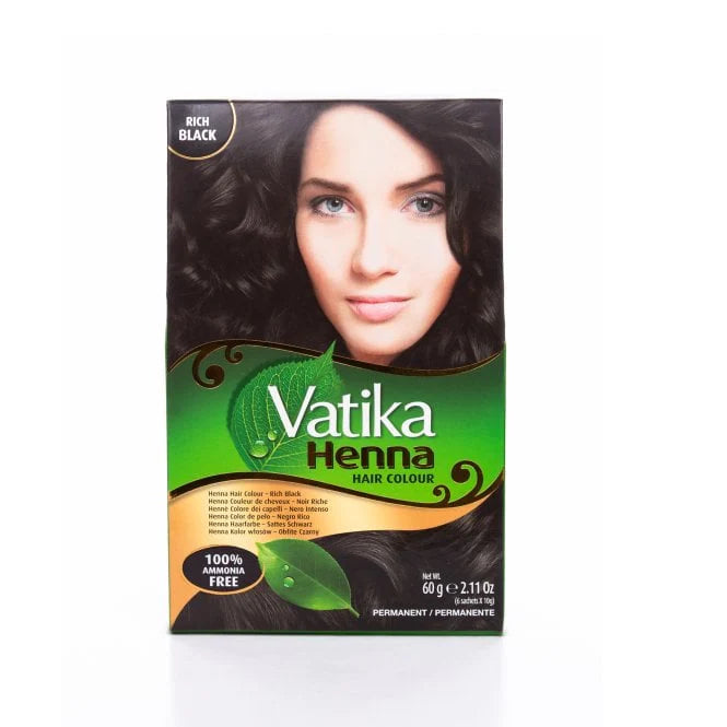 VATIKA - HENNA PERMANENT HAIR COLOR - AMMONIA FREE - 60G