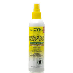 JAMAICAN MANGO & LIME - LOCK & SET STYLING LOTION  with MORINGA SEED OIL & MANUKA HONEY - 8Oz