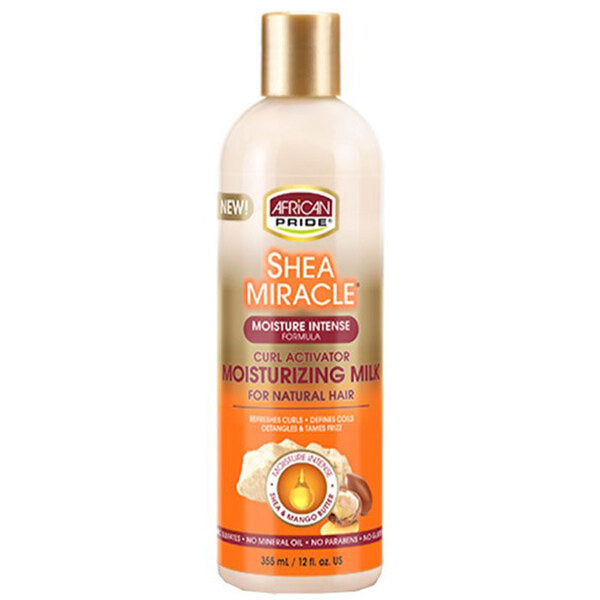 AFRICAN PRIDE - SHEA MIRACLE CURL ACTIVATOR MOISTURIZING MILK - 12Oz