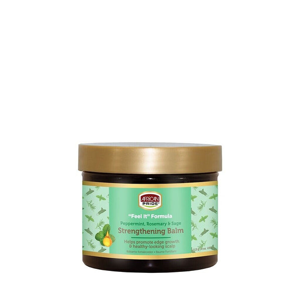 AFRICAN PRIDE - STRENGTHENING BALM with PEPPERMINT, ROSEMARY & SAGE - 4Oz