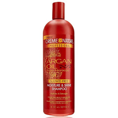 CREME OF NATURE - SULFATE FREE MOISTUER & SHINE SHAMPOO with ARGAN OIL - 20Oz