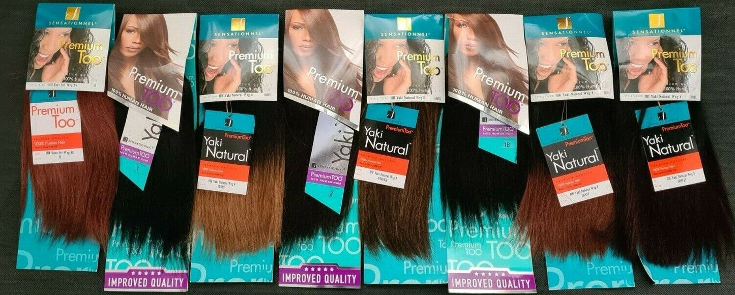 PREMIUM TOO - 100% HUMAN HAIR SYNTHETIC - 8"