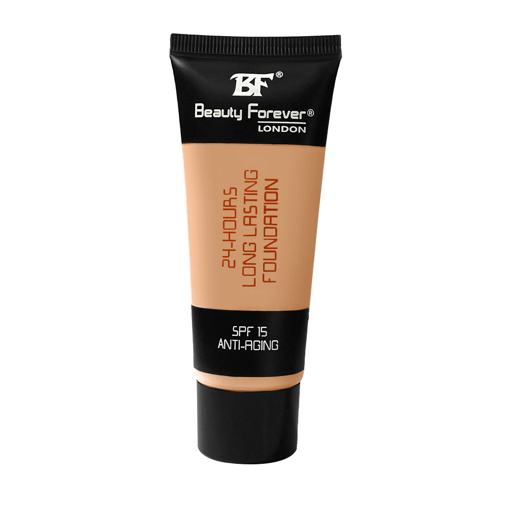 BEAUTY FOREVER LONDON - SPF 15 ANTI-AGING FOUNDATION - HONEY AMBER - 45ML