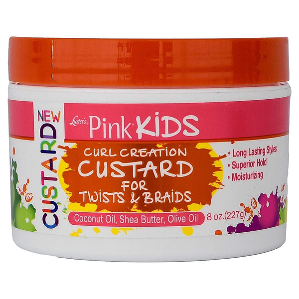 Luster's Pink Kids Curl Creation Custard for Twists & Braids 8oz 227 g