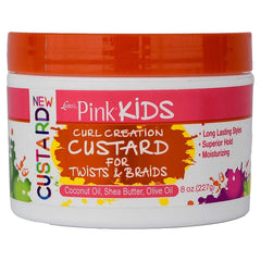 Luster's Pink Kids Curl Creation Custard for Twists & Braids 8oz 227 g